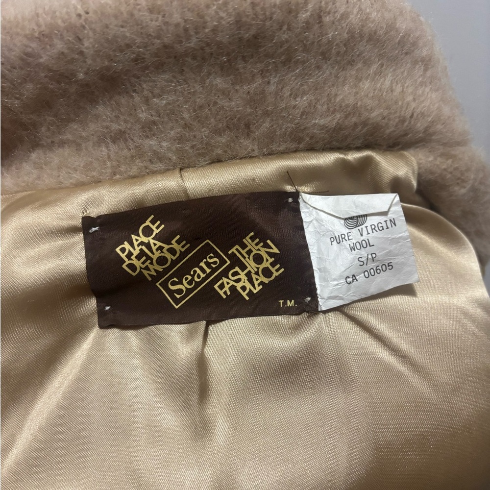 Vintage! Sears Pure Virgin Wool Full Zip Sweater Jacket 80’s Nordic. Small - Picture 5 of 9